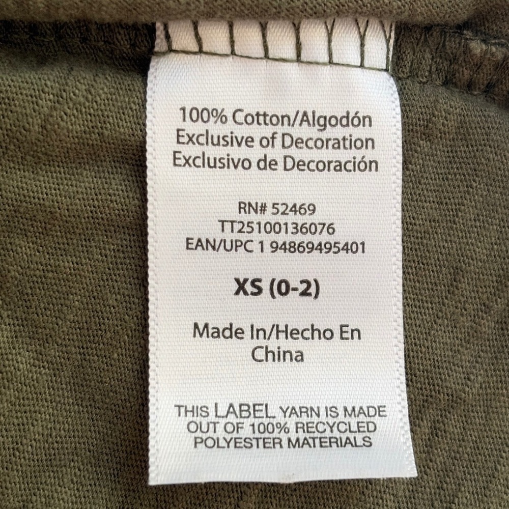 Time and Tru Women Dress Crochet Tiered XS Olive Green Boho Summer Mini - Picture 6 of 7